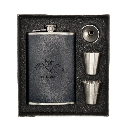 Stainless steel flask box set